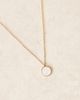 LOST SOULS Lost Souls stainless steel 18kt gold plated pearl effect pendant necklace - 2