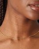 LOST SOULS Lost Souls stainless steel 18kt gold plated satellite fine chain necklace - 1