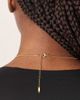LOST SOULS Lost Souls stainless steel 18kt gold plated satellite fine chain necklace - 3