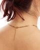 LOST SOULS Lost Souls stainless steel t-bar pendant necklace in 18k gold plated - 3