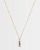 LOST SOULS Lost Souls tiger eye stone necklace in 18k gold plated - 1