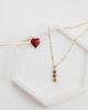 LOST SOULS Lost Souls tiger eye stone necklace in 18k gold plated - 2