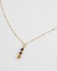 LOST SOULS Lost Souls tiger eye stone necklace in 18k gold plated - 3