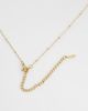 LOST SOULS Lost Souls tiger eye stone necklace in 18k gold plated - 4