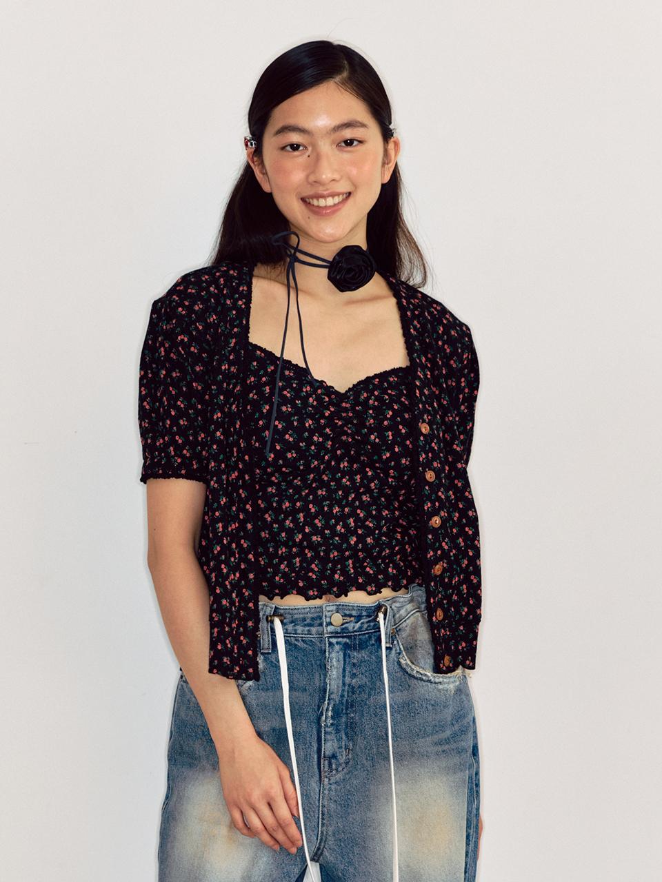 LOTS YOU lotsyou Berry More Cardigan [Black]