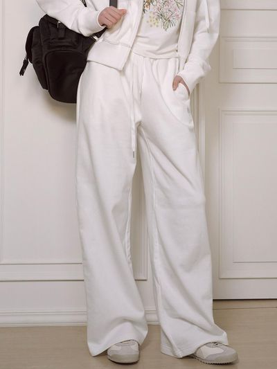 LOTS YOU lotsyou Bunny Logo Sweatpants [WHITE]