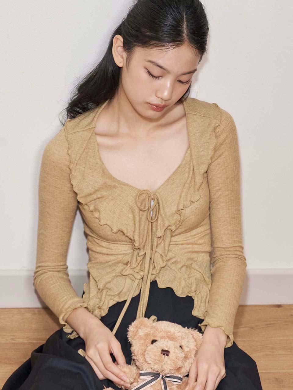 LOTS YOU lotsyou Giselle Cardigan [GREEN]