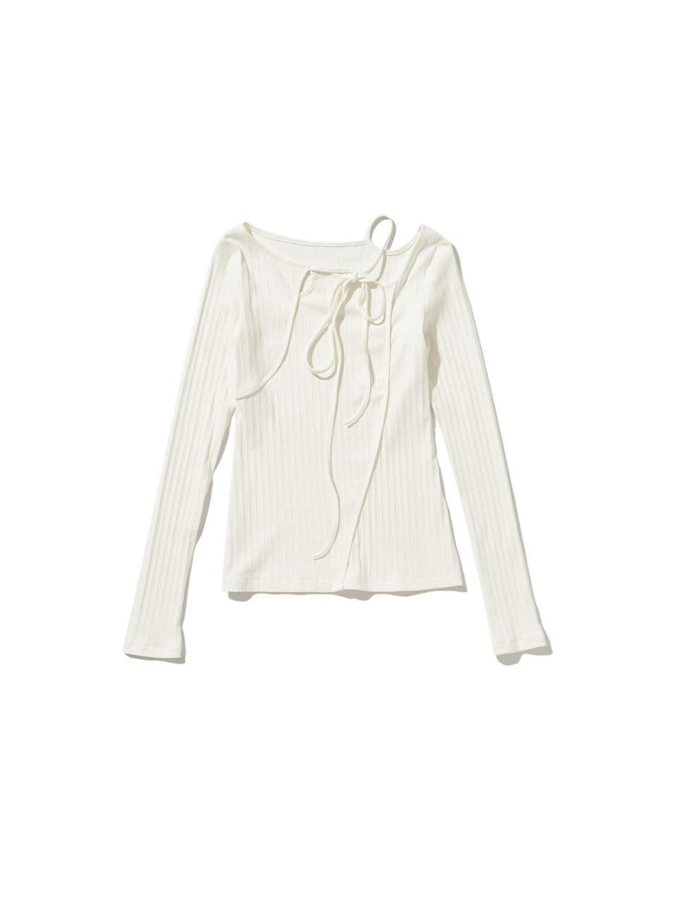LOTS YOU lotsyou Kate Moss String T-Shirts [Ivory]