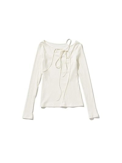 LOTS YOU lotsyou Kate Moss String T-Shirts [Ivory]