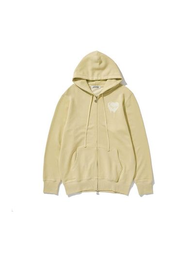 LOTS YOU lotsyou Melting Heart Candy Zip-up Hoodie [Yellow]