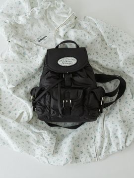 LOTS YOU lotsyou Nostalgia Chubby Backpack [Black]