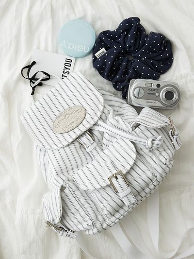 LOTS YOU lotsyou Nostalgia Stripe Backpack