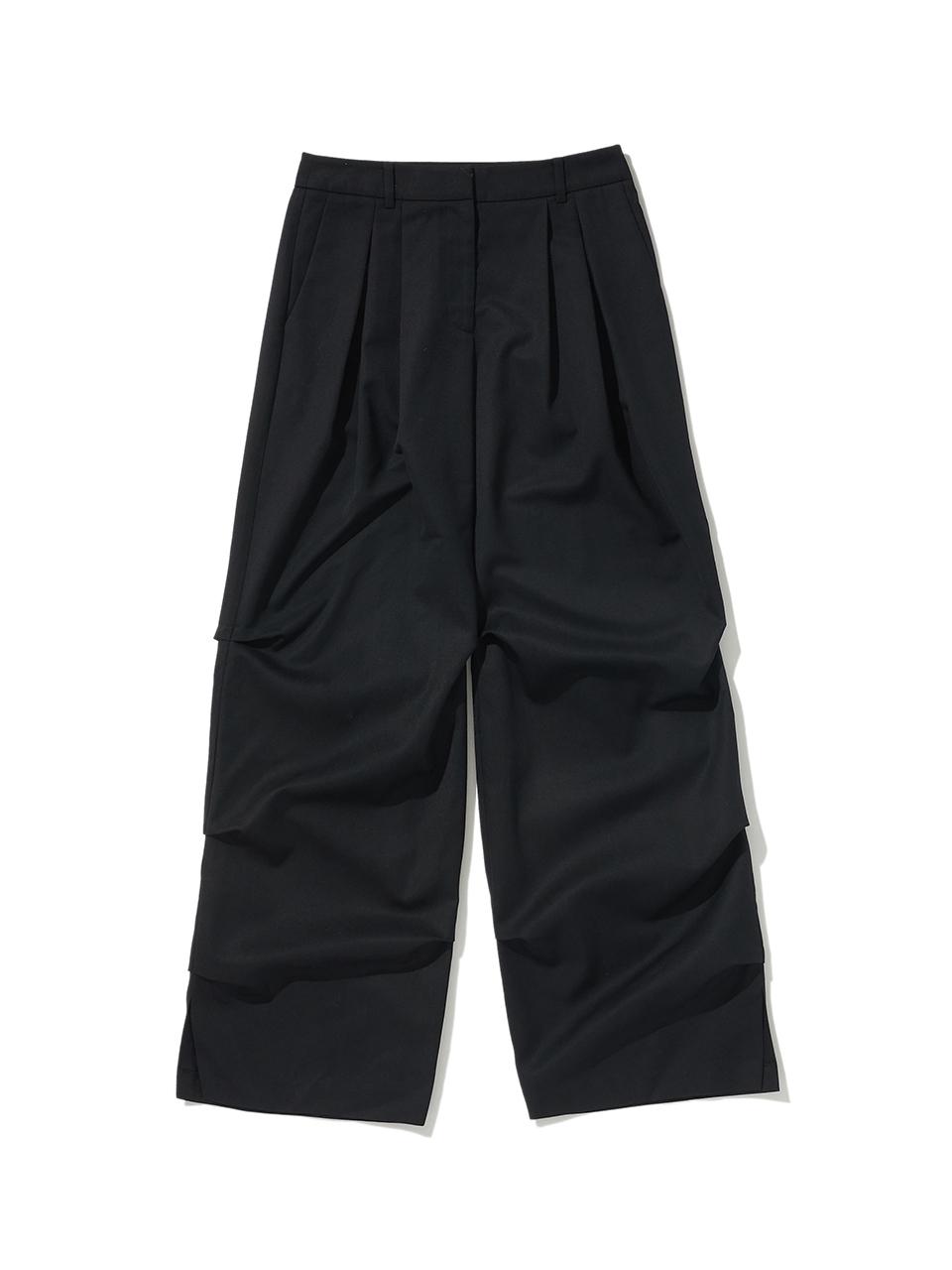 LOTS YOU lotsyou Old money Wide Pants [Black]