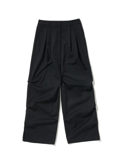 LOTS YOU lotsyou Old money Wide Pants [Black]