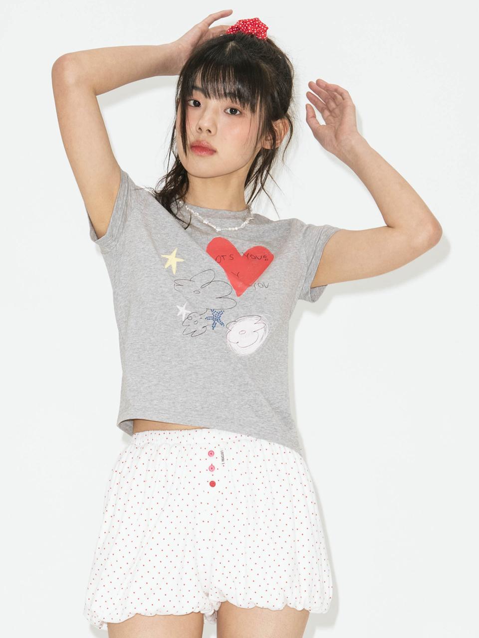 LOTS YOU lotsyou Only You Tee [Melange Gray]