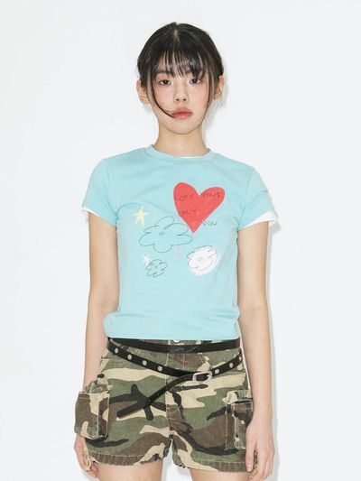 LOTS YOU lotsyou Only You Tee [Sky Blue]