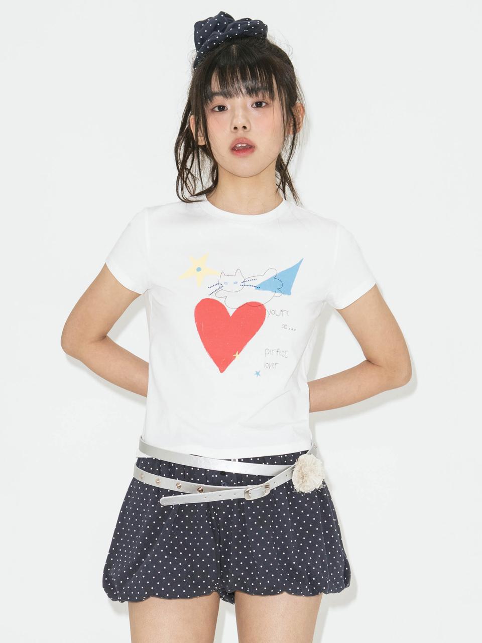LOTS YOU lotsyou Perfect Lover Tee [White]