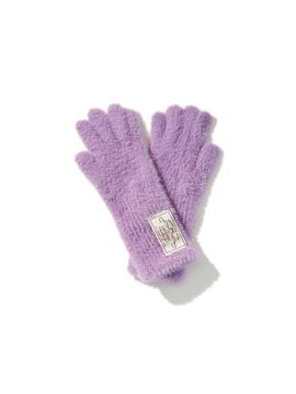 LOTS YOU lotsyou Puppy Fuzzy Gloves [Purple]