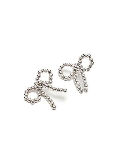 LOTS YOU lotsyou Ribbon bon Pearl Earrings