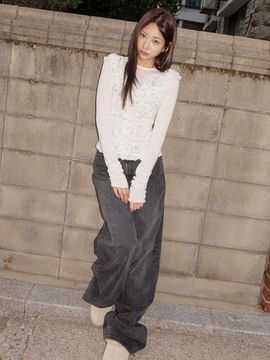 LOTS YOU lotsyou Twinkle Denim Pants [Black]