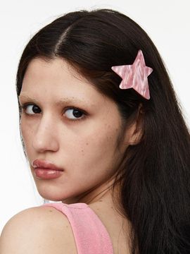 LOTS YOU lotsyou Twinkle Twinkle Big Star Hairpin [Pink]