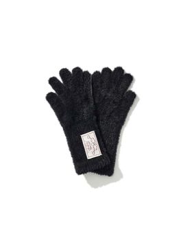 LOTS YOU lotsyou_P Fuzzy Gloves Black