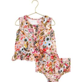 Lou Lou and Company Lou Lou and Company Cotton Muslin Ruffle Tank & Bloomers Set