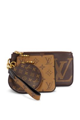 louis vuitton Louis Vuitton Reverse Monogram Giant Trio Pouch