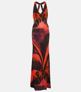 Louisa Ballou Louisa Ballou High Sea printed jersey maxi dress