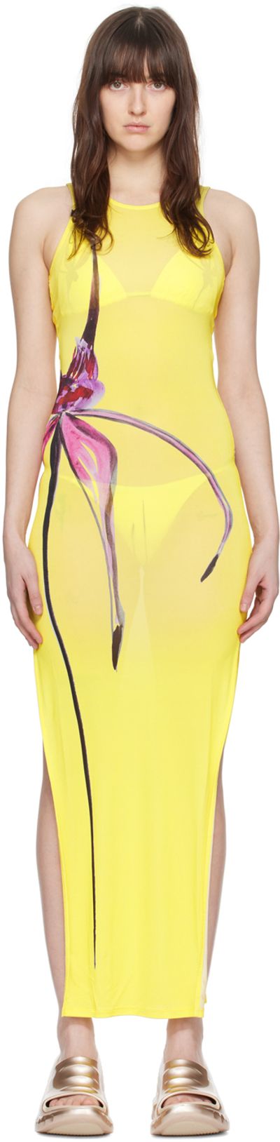 Louisa Ballou Louisa Ballou Yellow Sea Breeze Maxi Dress