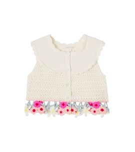 Louise Misha Louise Misha Elea embroidered cotton-blend sweater vest