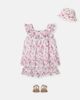 Louise Misha Louise Misha Floral reversible cotton hat - 2