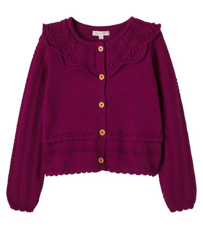 Louise Misha Louise Misha Josephina pointelle cotton cardigan