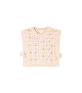 Louise Misha Louise Misha Yuliya open-knit floral top