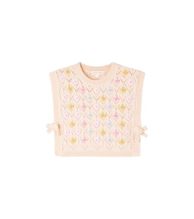 Louise Misha Louise Misha Yuliya open-knit floral top