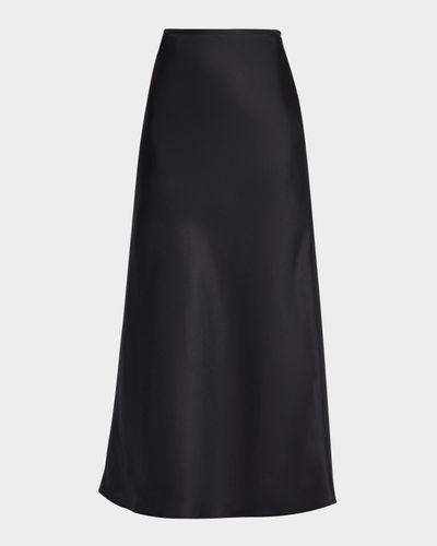 Loulou De Saison Eli Silk A-Line Maxi Skirt