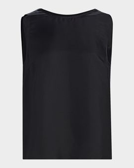 Loulou De Saison Gema Draped Silk Open-Back Top