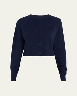 Loulou De Saison Heike Cashmere Crop Cardigan