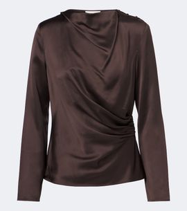 Loulou de Saison Loulou de Saison Anya draped satin top