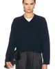 Loulou de Saison Loulou de Saison Anzor V-Neck Saddle-Sleeve Sweater - 1