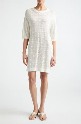 LOULOU DE SAISON LOULOU DE SAISON Armas Shell Knit T-Shirt Dress