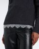 Loulou de Saison Loulou de Saison Arvo lace-trimmed cashmere sweater - 4