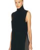 Loulou de Saison Loulou de Saison Becca High Neck Sweater Vest With Side Slits - 1