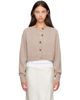 Loulou de Saison Loulou de Saison Beige HEIKE Cashmere Cardigan - 1