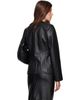 Loulou de Saison Loulou de Saison Black ADEA Collarless Leather Jacket - 3