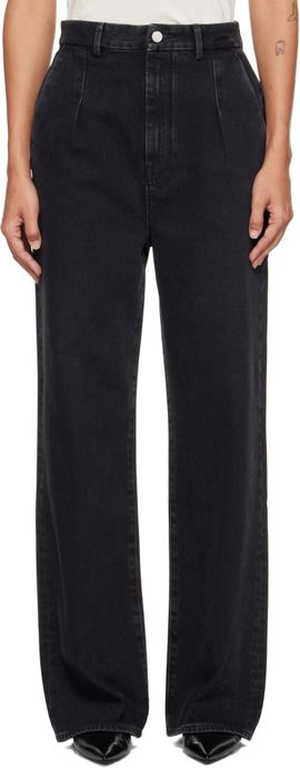 Loulou de Saison Loulou de Saison Black Attu LDS Pleated Jeans