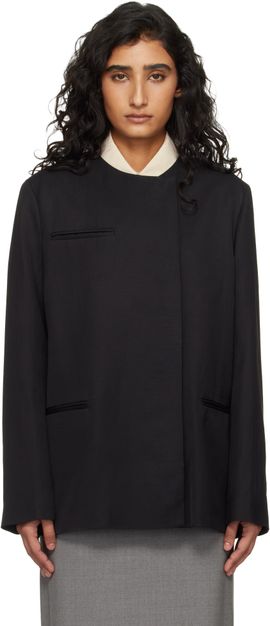 Loulou de Saison Loulou de Saison Black Bono Asymmetric Blazer