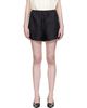 Loulou de Saison Loulou de Saison Black Cabo Elasticated Silk Shorts - 1