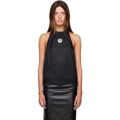 Loulou de Saison Loulou de Saison Black CAMI Silk Twill Cape Top