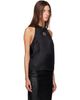 Loulou de Saison Loulou de Saison Black CAMI Silk Twill Cape Top - 2